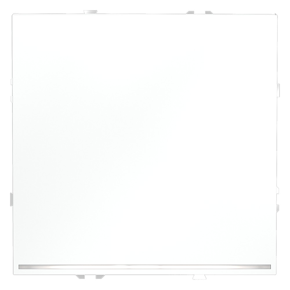 Проходной переключатель встраиваемый VOLTUM S70 одноклавишный с подсветкой 10А, (белый матовый)