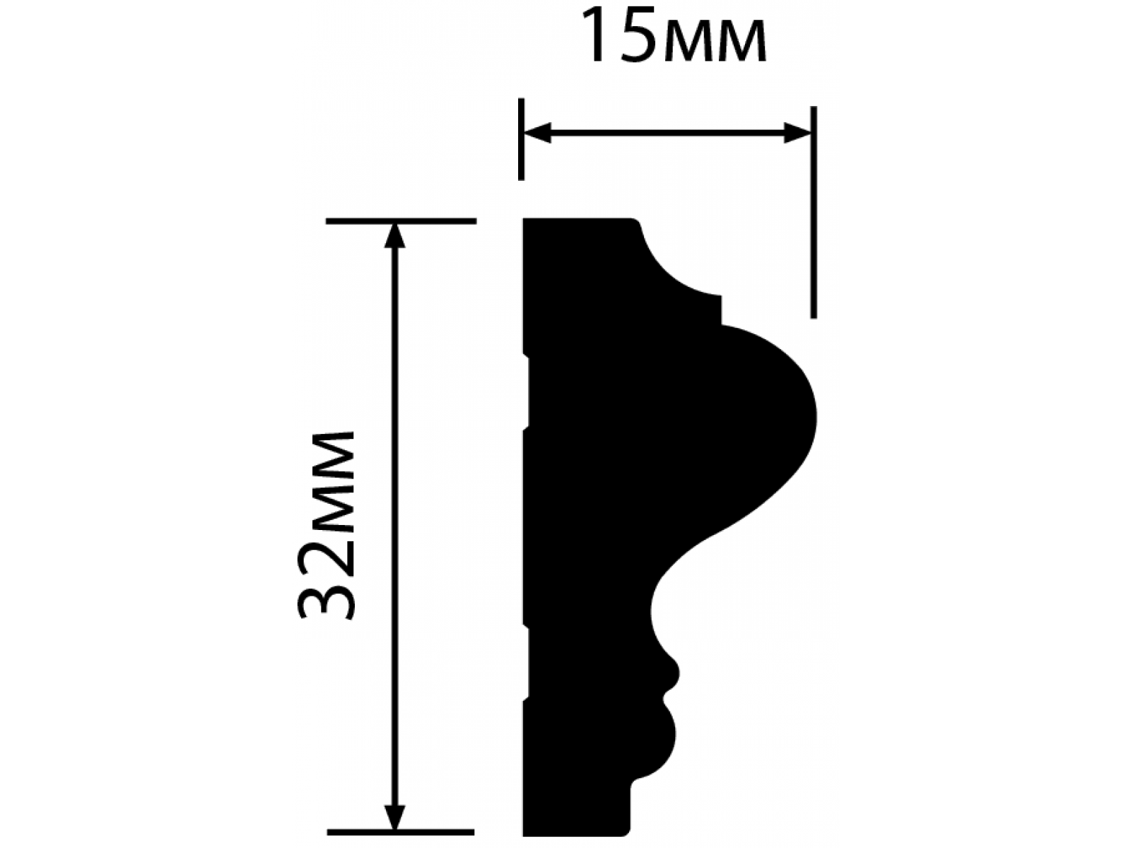 Молдинг LD32 HIWOOD