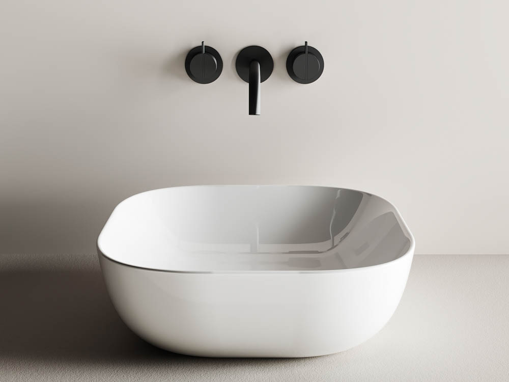 Умывальник чаша накладная квадратная CN6010