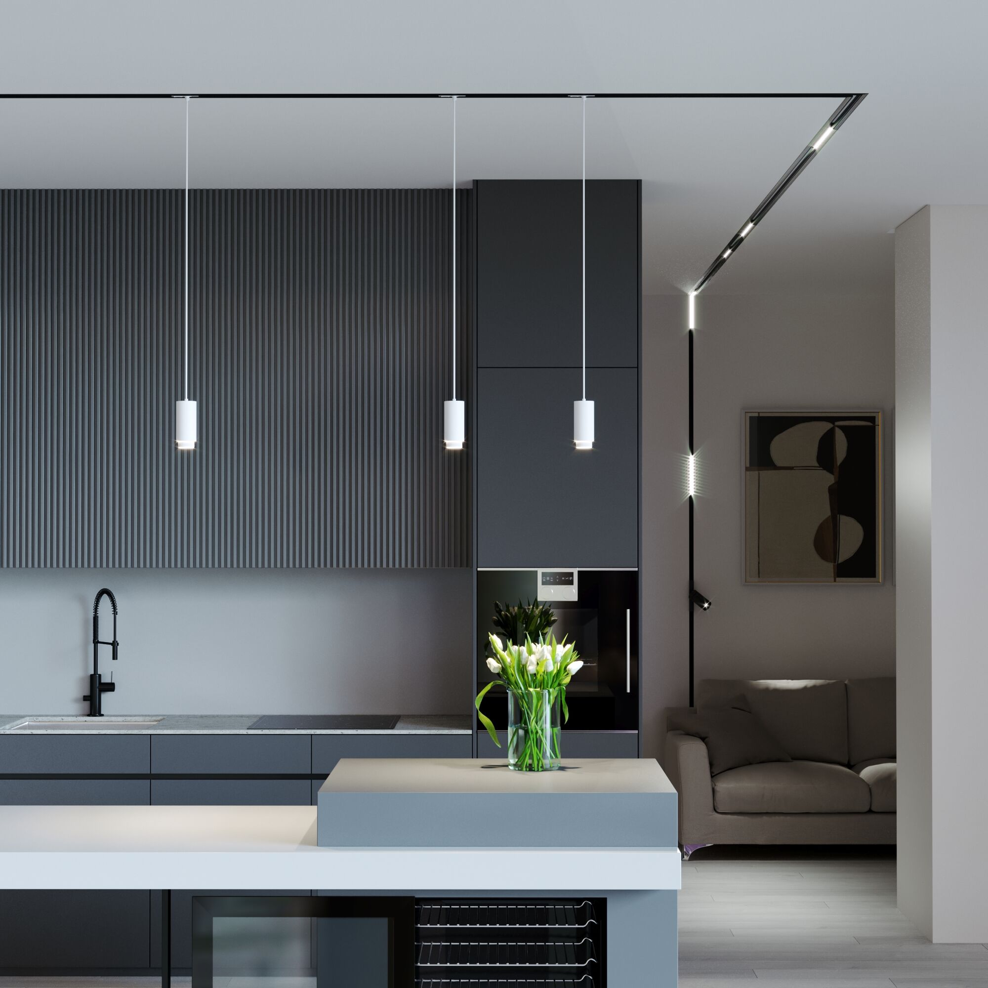 Basic System Nubis Трековый светильник GU10 белый