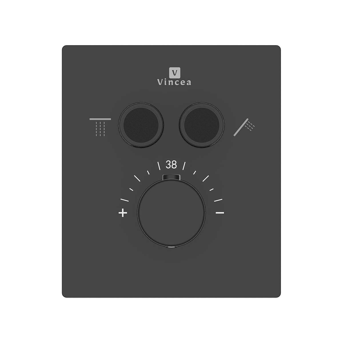 Душевая система Vincea Inspire VSFW-3I21MT4MB встраиваемая в стену цвет черный матовый