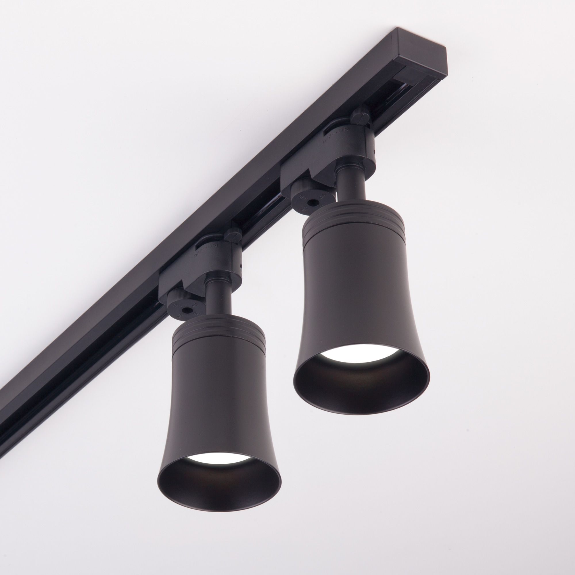 Basic System Трековый поворотный светильник GU10 Vetro Черный