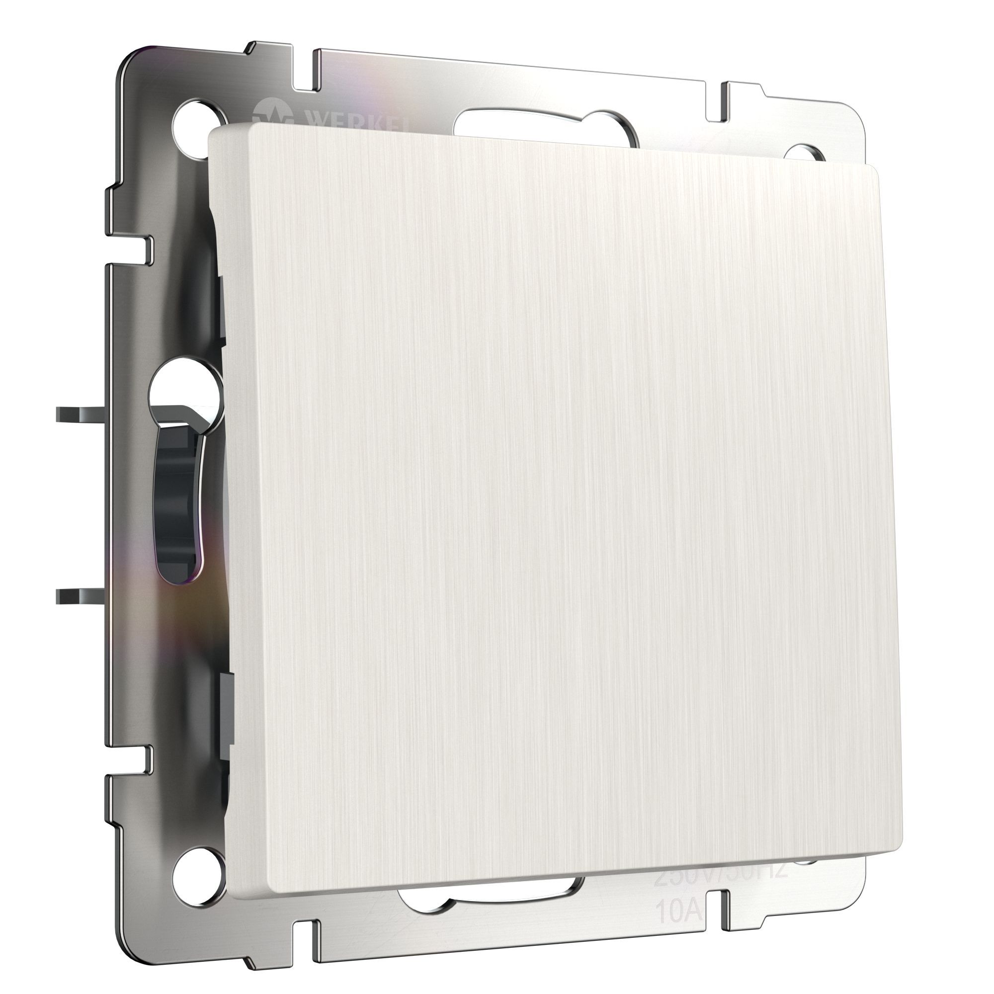 Выключатель одноклавишный (перламутровый рифленый) Werkel