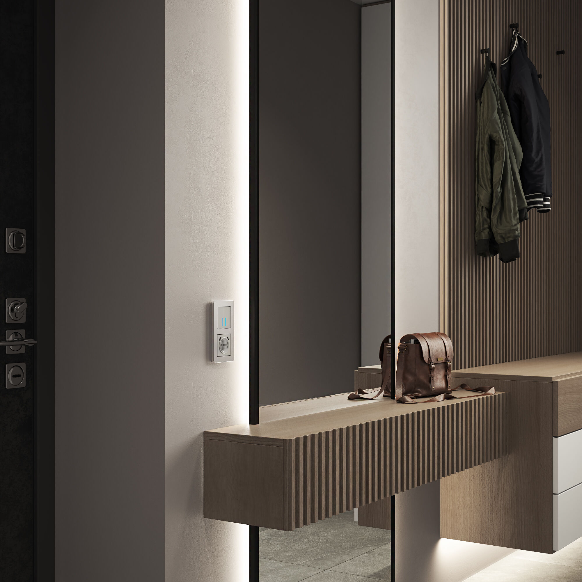 Рамка на 2 поста Platinum алюминий Werkel