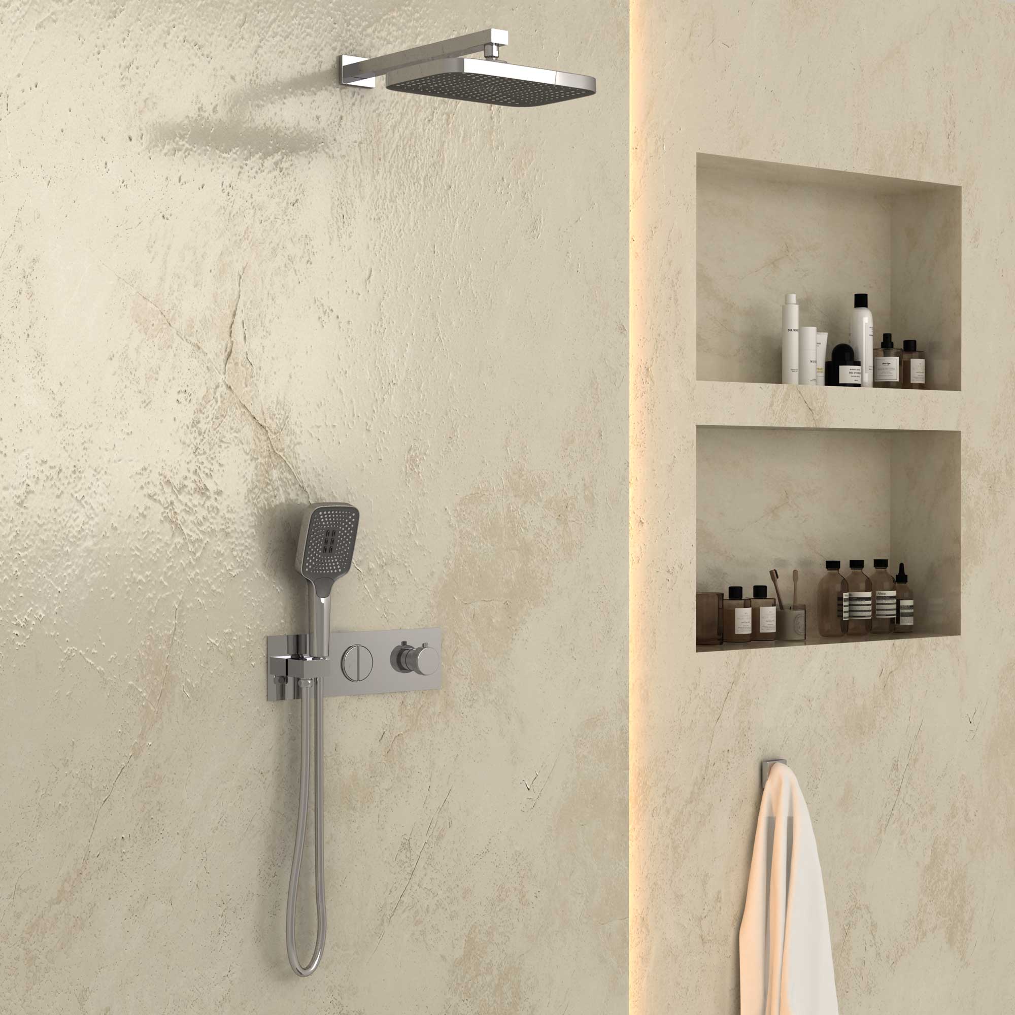 Душевая система Vincea VSFW-422T1CH встраиваемая в стену цвет хром