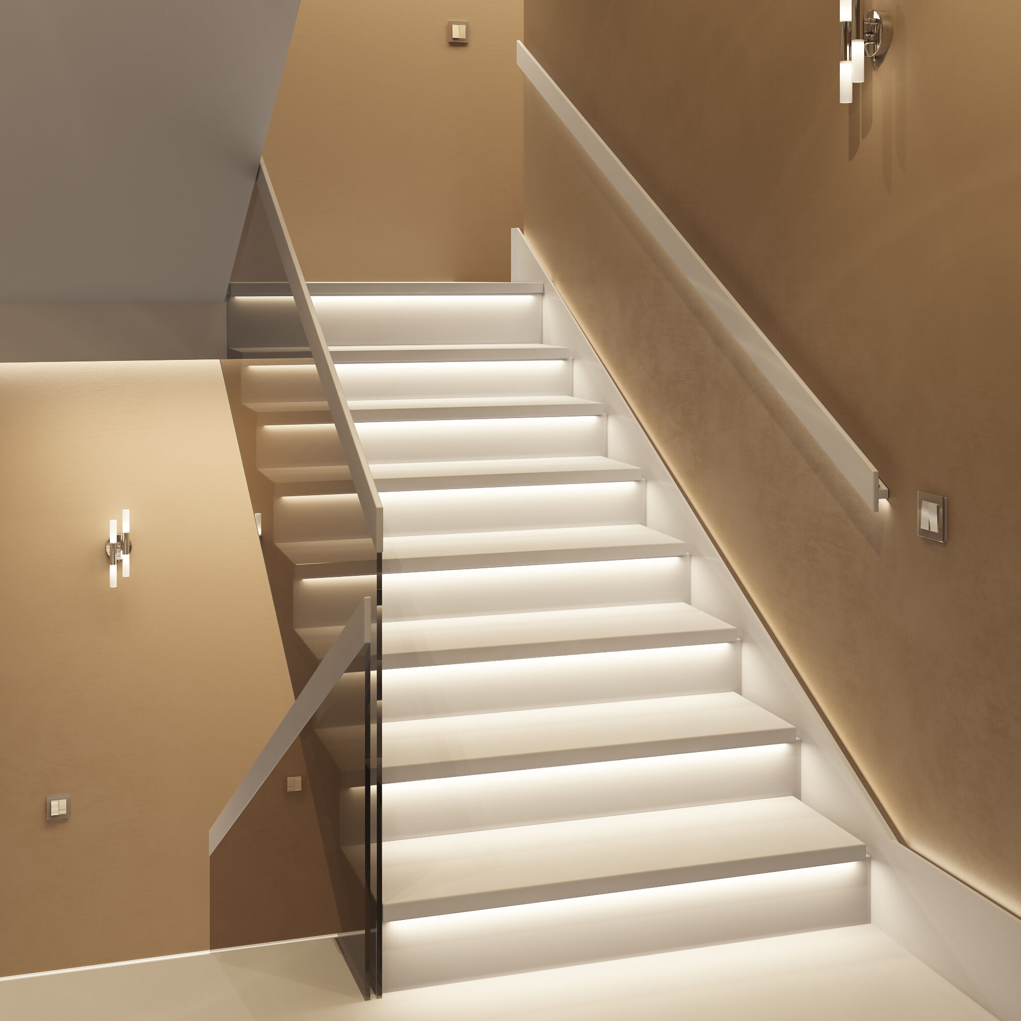 Перекрестный переключатель двухклавишный (слоновая кость) Werkel