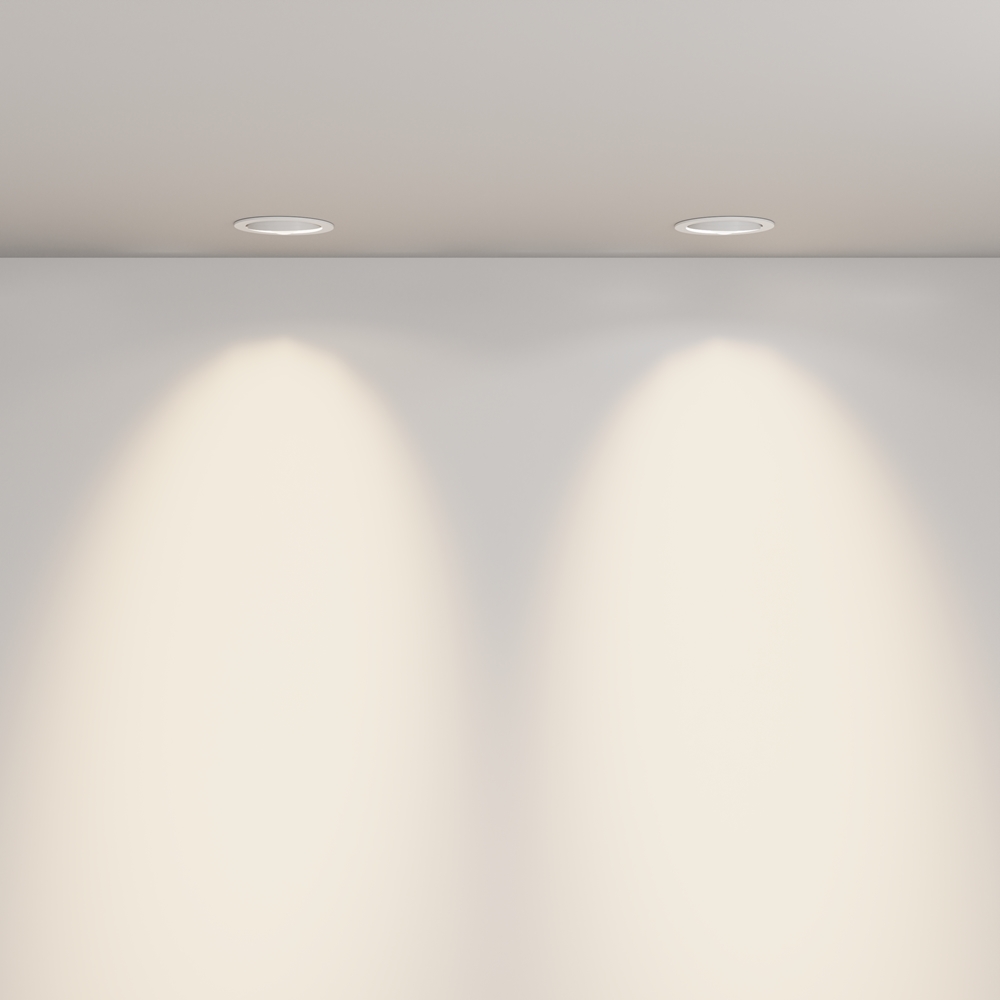 Встраиваемый светильник Maytoni Lens 12Вт 3000К 70° DL105-12W3K-W