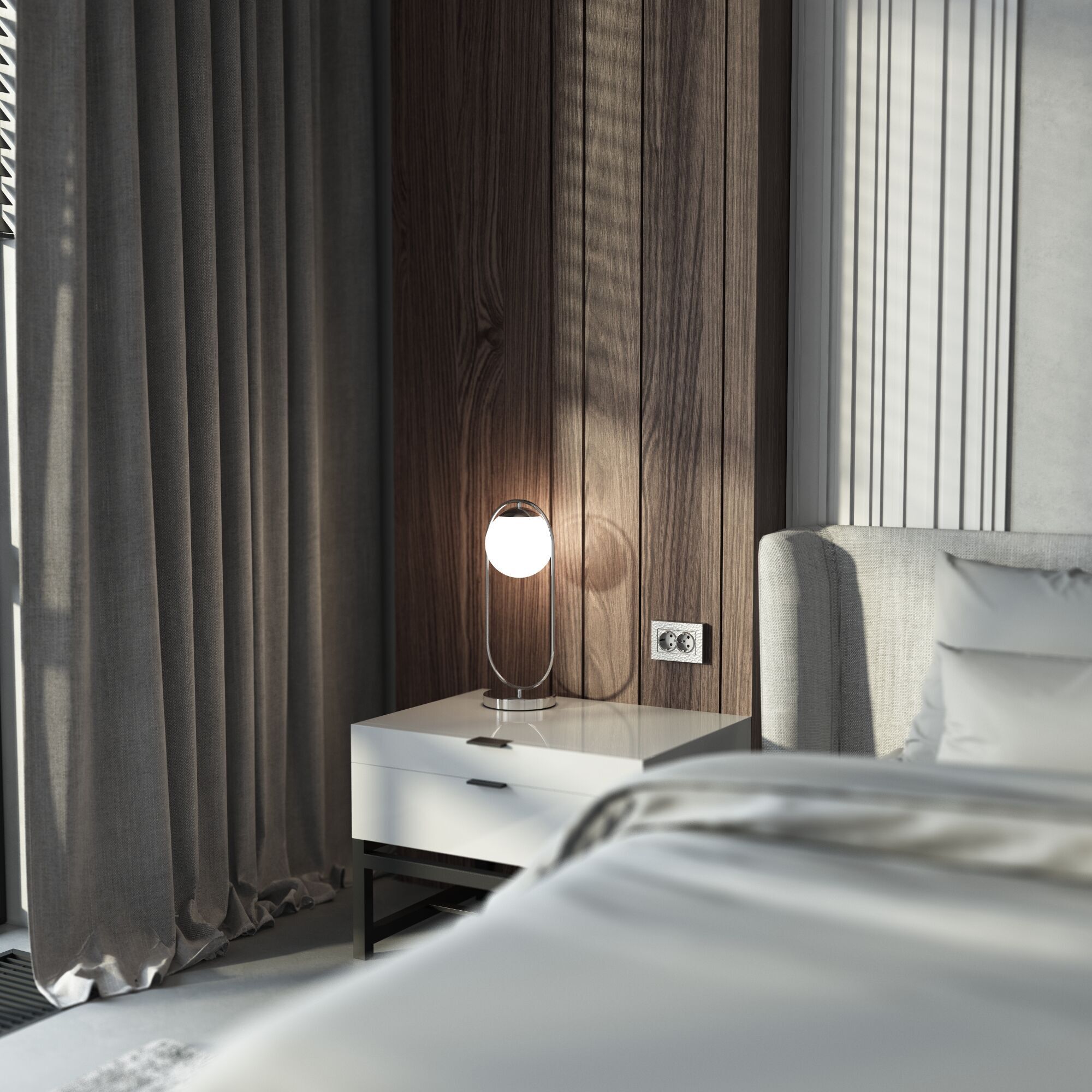 Розетка двойная с заземлением (серебряный) Werkel