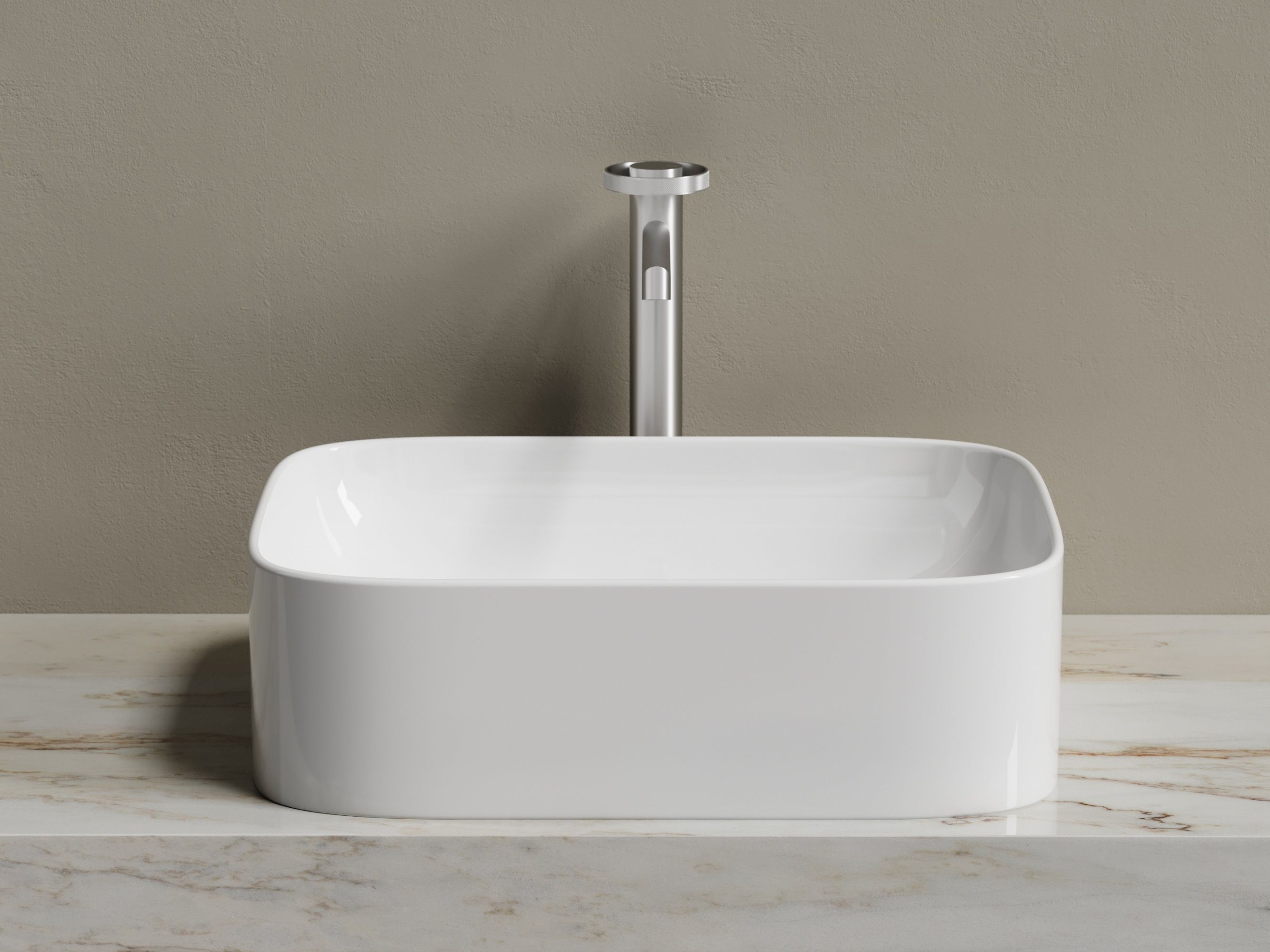 Умывальник чаша накладная прямоугольная CN6052