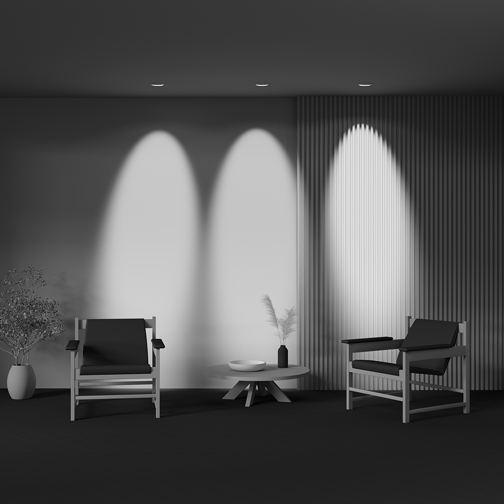 Встраиваемый светильник Maytoni Lens 12Вт 3000К 70° DL105-12W3K-W