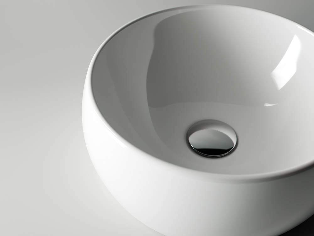 Умывальник чаша накладная круглая CN6001