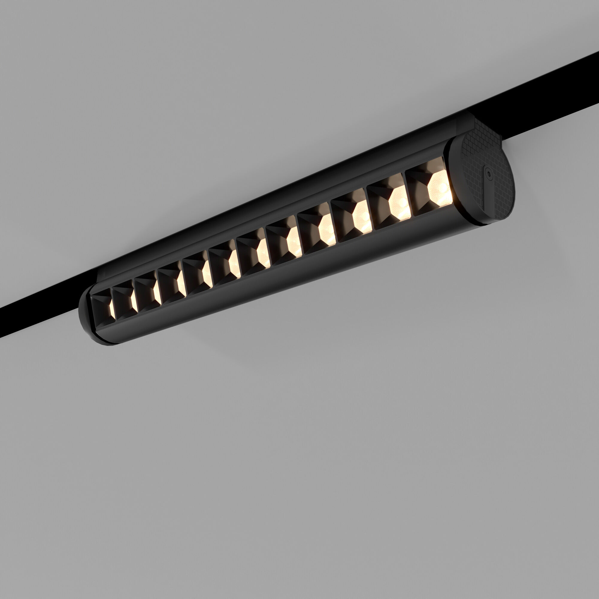 Slim Magnetic Трековый поворотный светильник 12W 4200K Alter чёрный