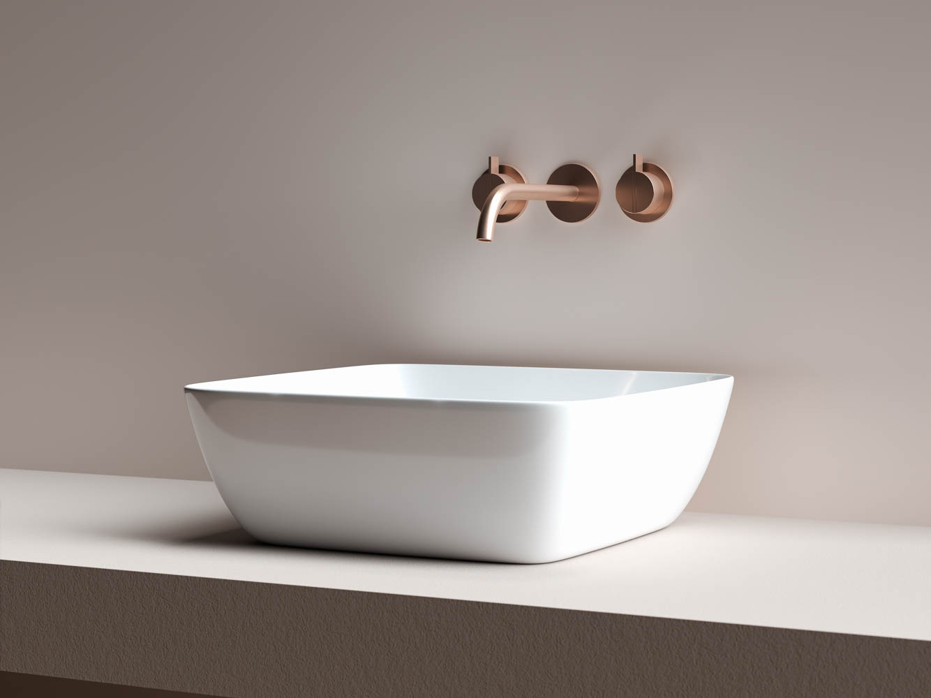 Умывальник чаша накладная квадратная CN2002