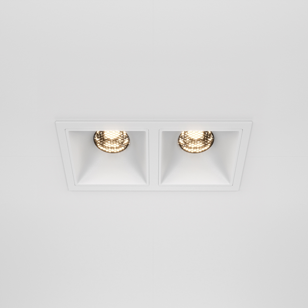 Встраиваемый светильник Maytoni Alfa LED 3000K 2x10Вт 36° DL043-02-10W3K-SQ-W