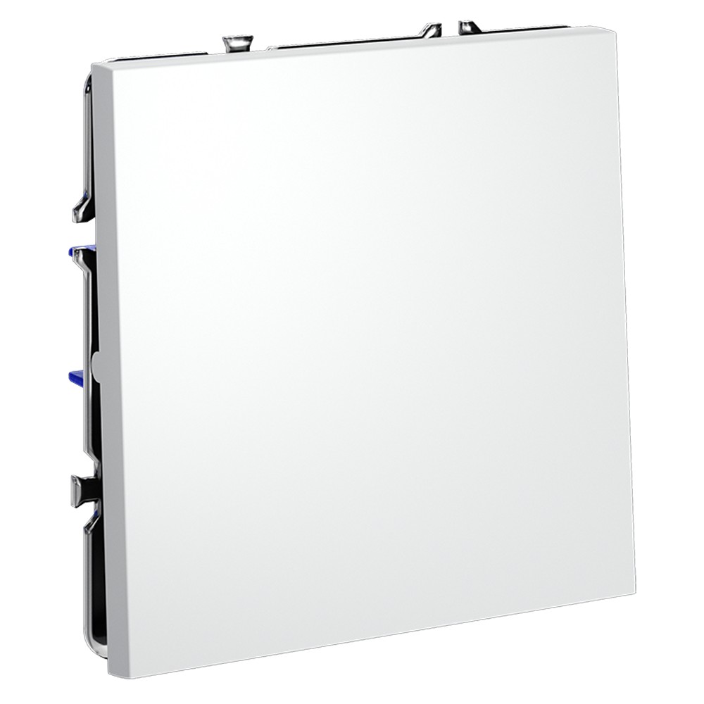 Выключатель встраиваемый VOLTUM S70 одноклавишный 10А, (белый матовый)