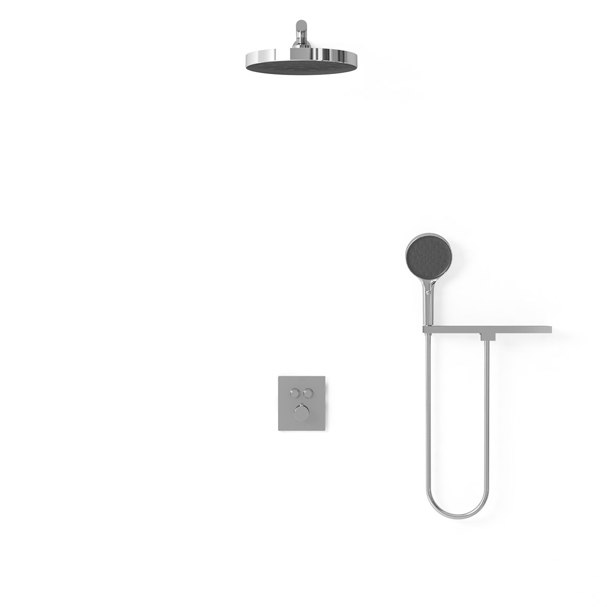 Душевая система Vincea VSFW-3I21T2RCH встраиваемая в стену цвет хром