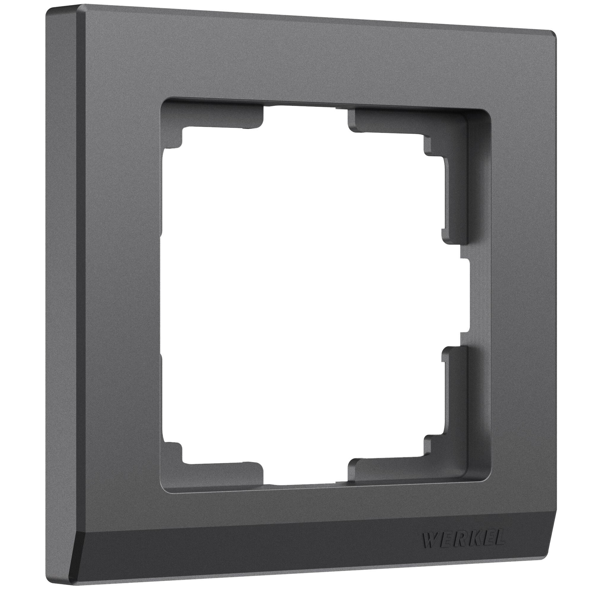 Рамка на 1 пост Stark (графит матовый) Werkel