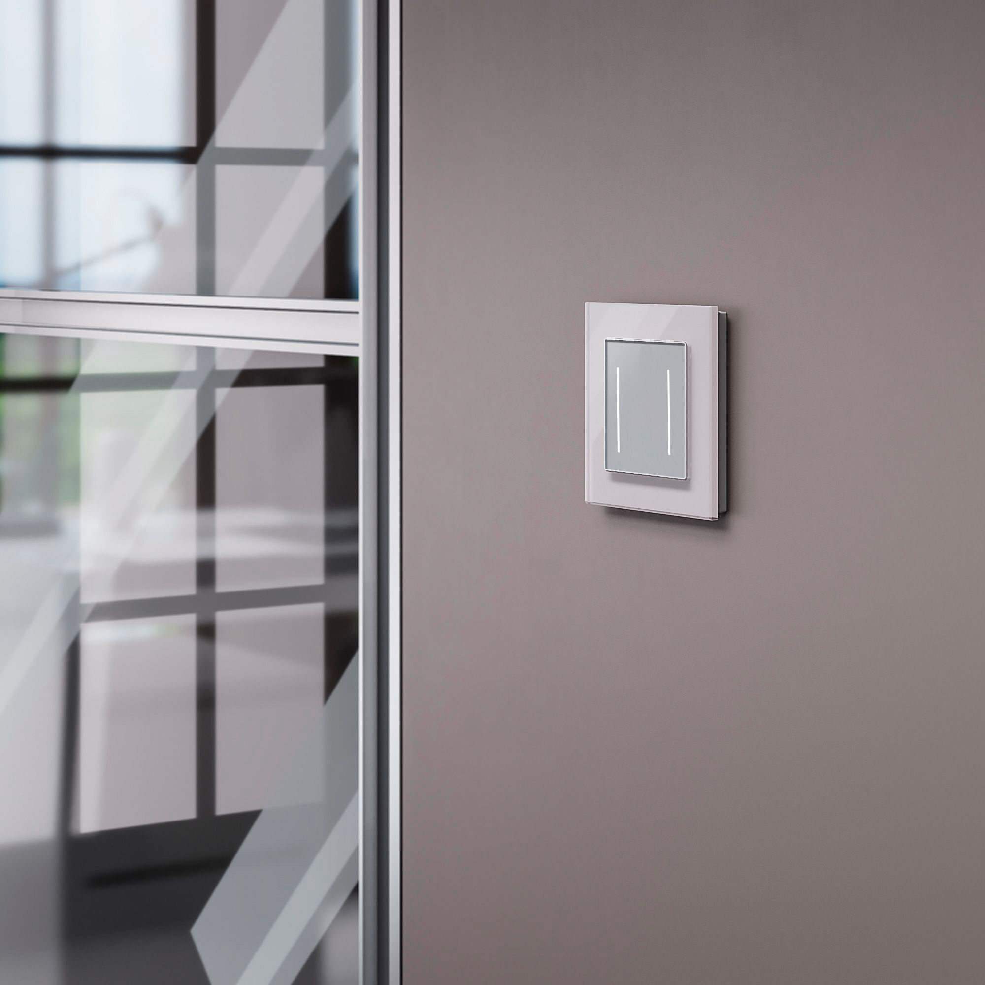 Рамка на 1 пост (дымчатый,стекло) Werkel