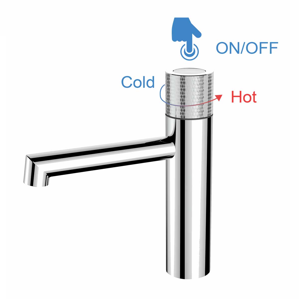 Смеситель Vincea Desire VBF-1D3CH на раковину хром