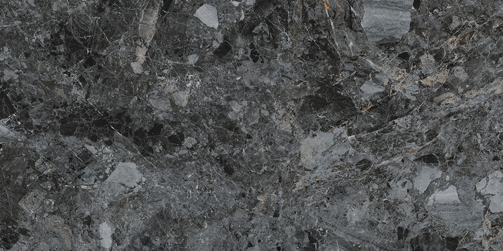 60x120 MarbleS Бреча Черный Лаппато R9