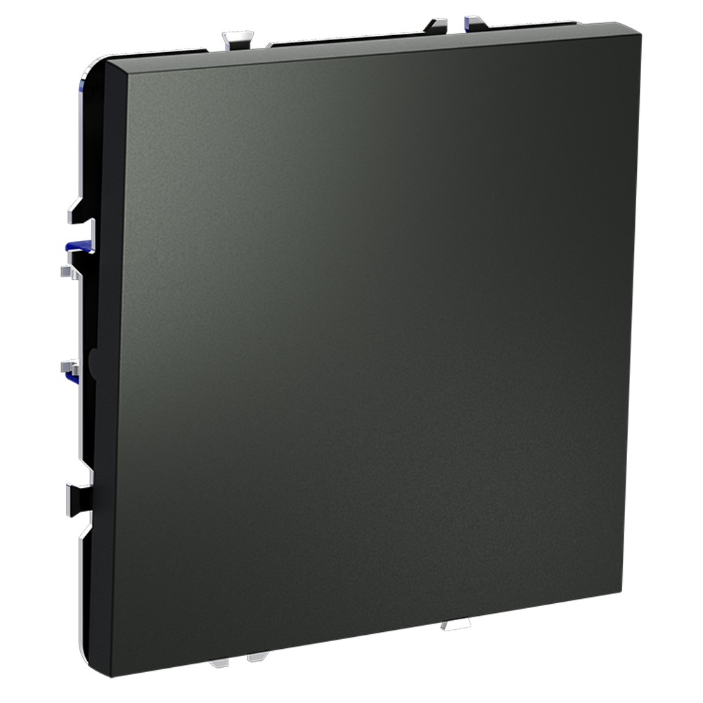 Перекрестный переключатель встраиваемый VOLTUM S70 одноклавишный 10А, (титан)