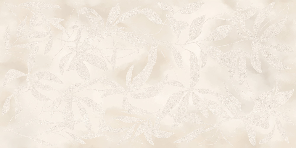 60x120 ArtWall Цветы Слоновая Кость Матовый