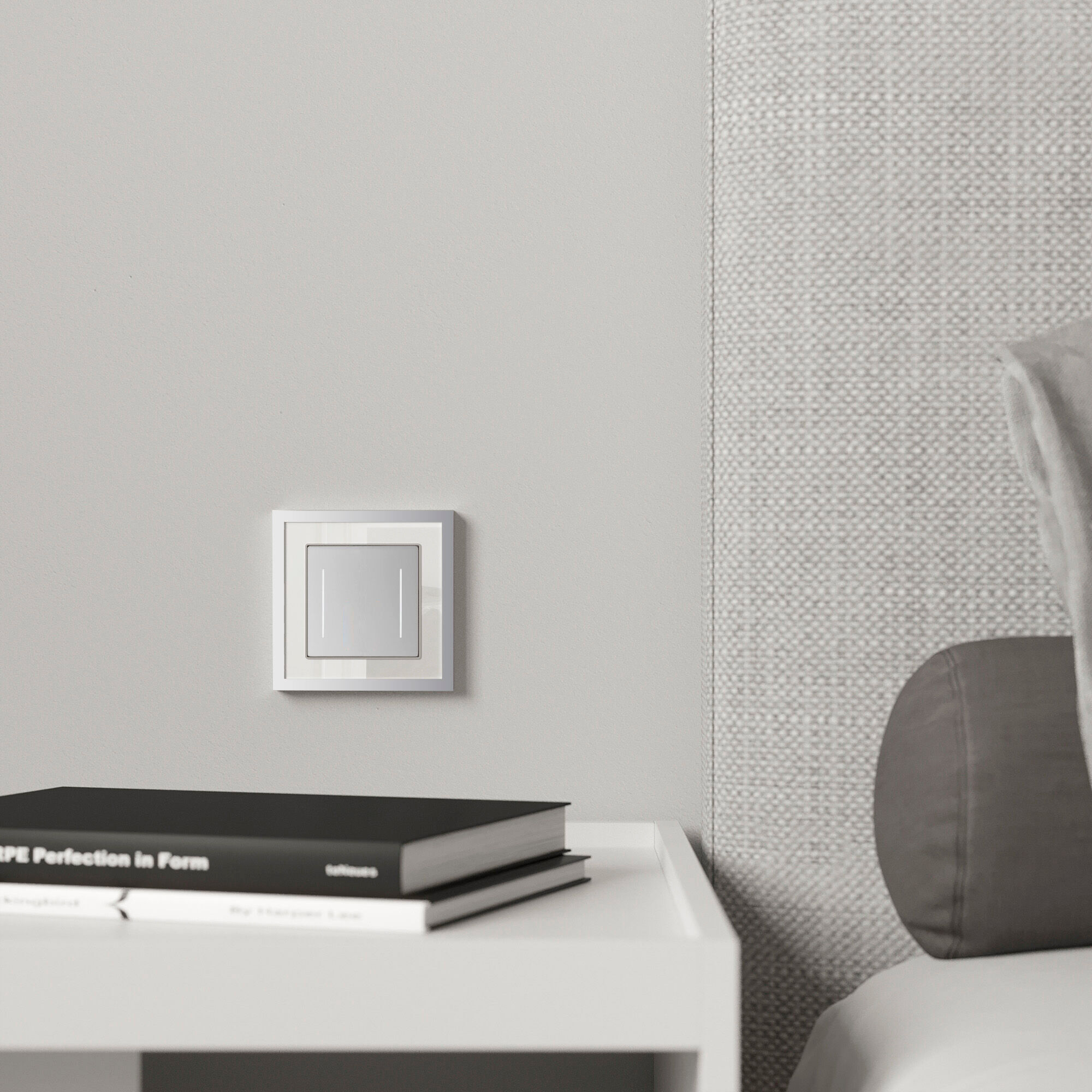 Рамка на 1 пост Baguette (белый/серебро) Werkel