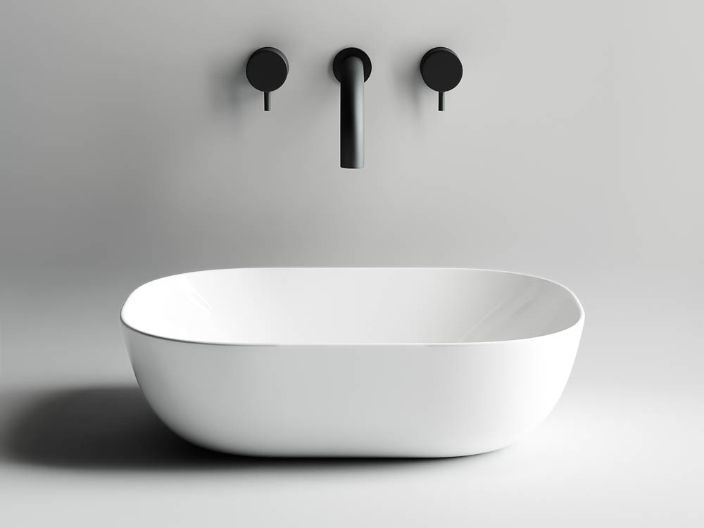 Умывальник чаша накладная прямоугольная CN6009