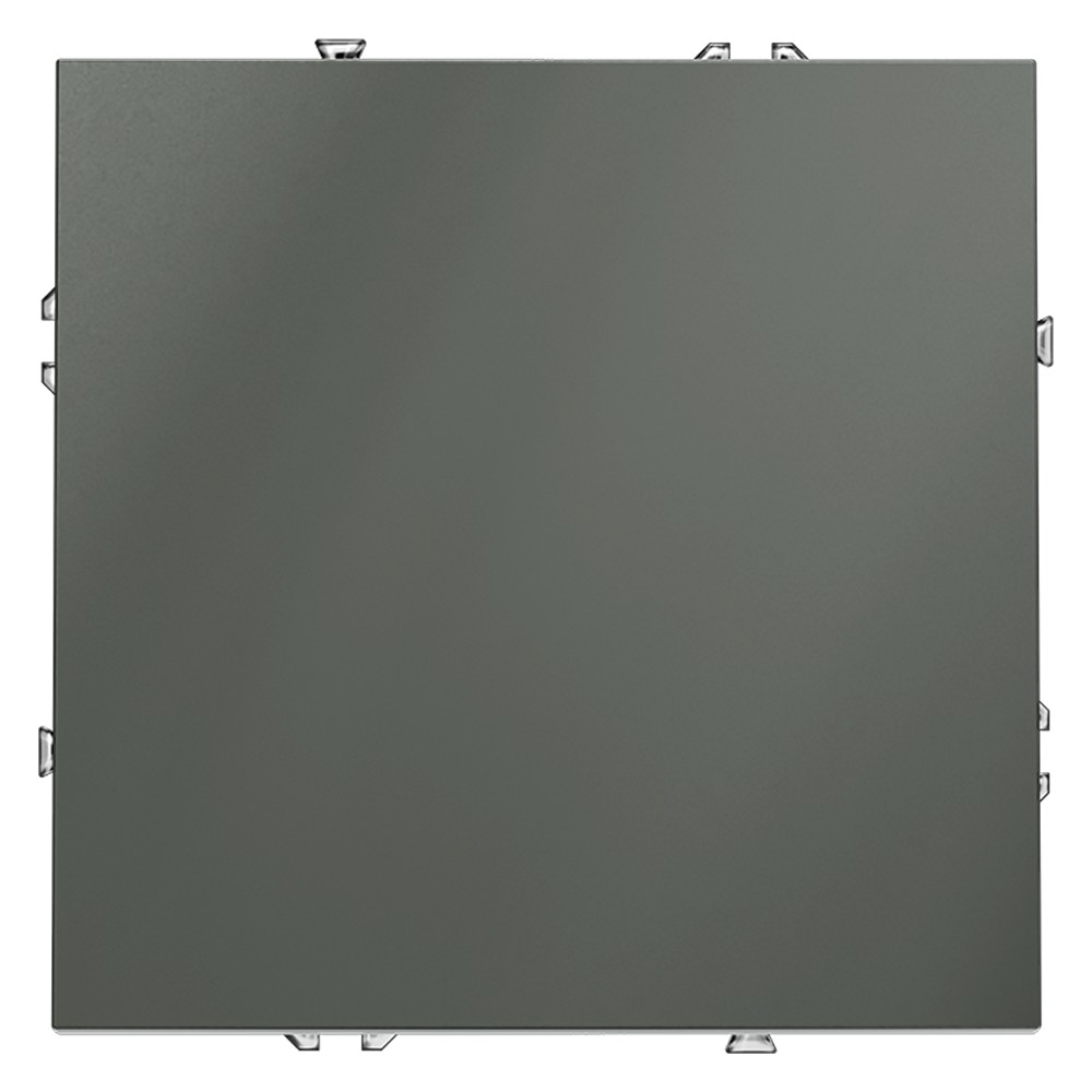 Выключатель встраиваемый VOLTUM S70 одноклавишный 10А, (титан)