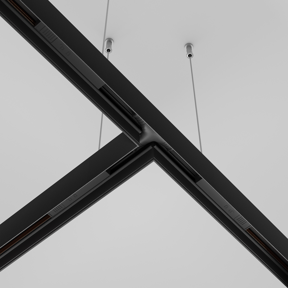 Коннектор питания Т-образный Exility черный Maytoni TRA034CWT-42B