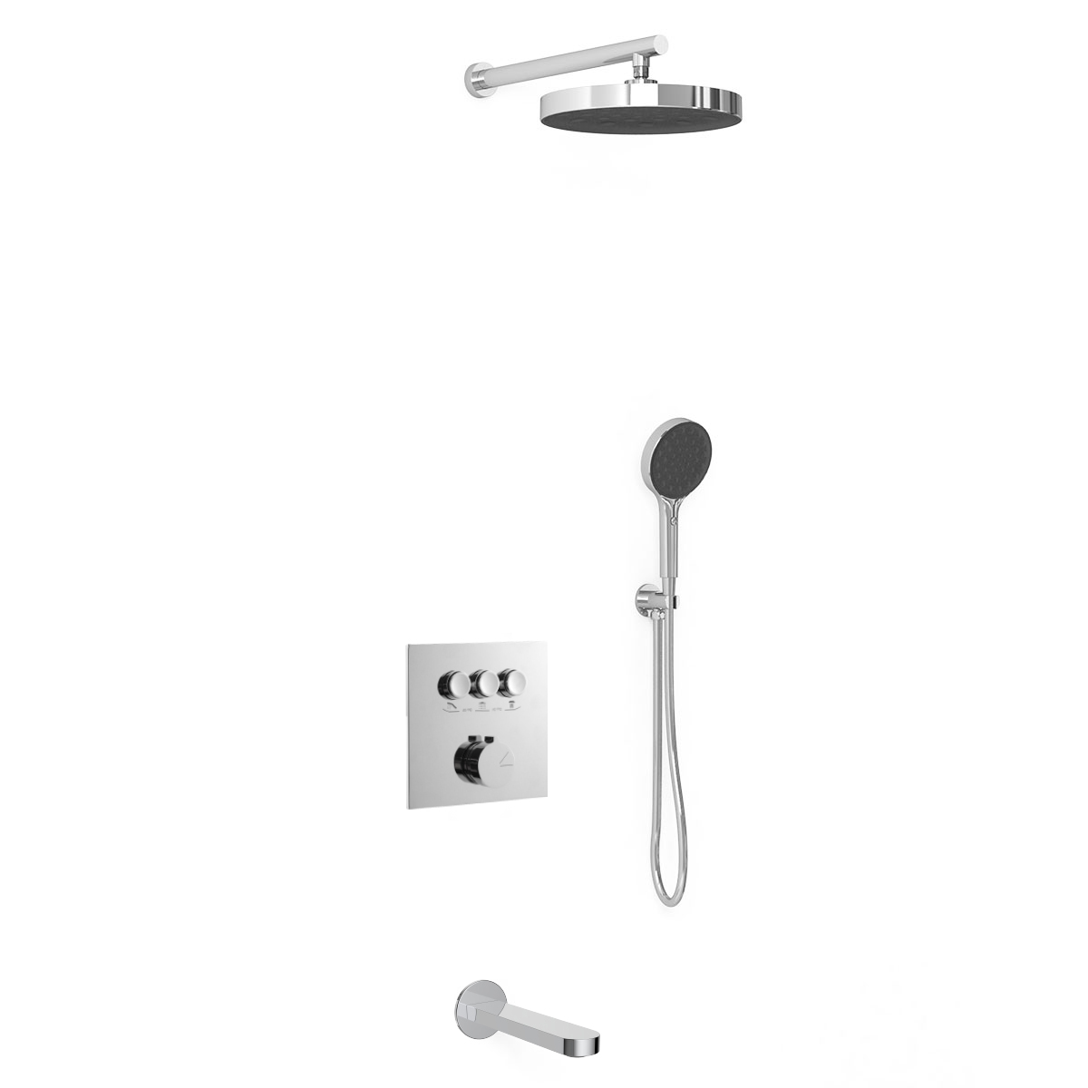 Душевая система Vincea Inspire VSFW-431I2CH встраиваемая в стену цвет хром