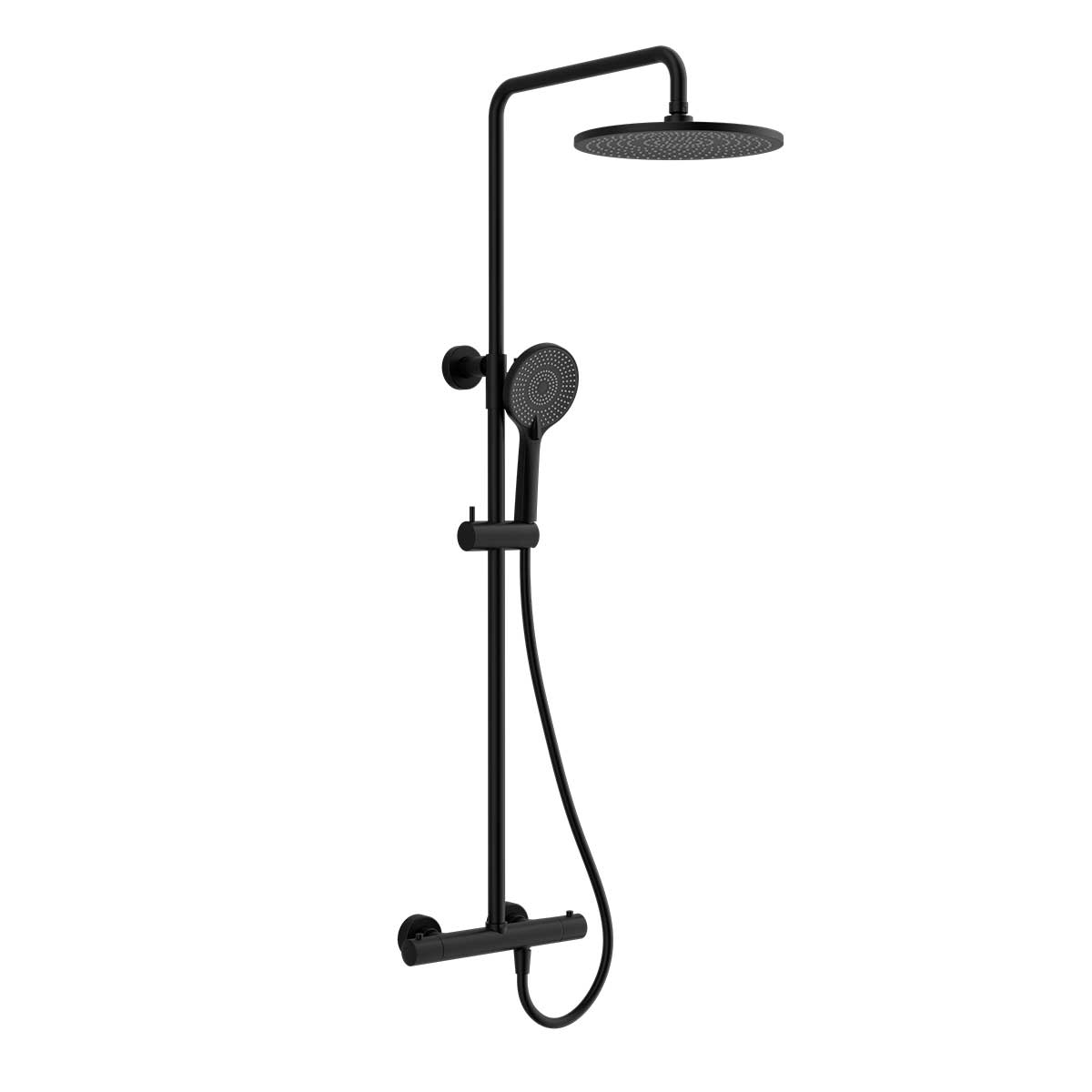 Душевая стойка Vincea Esse VSFS-1E0TMB настенная цвет черный