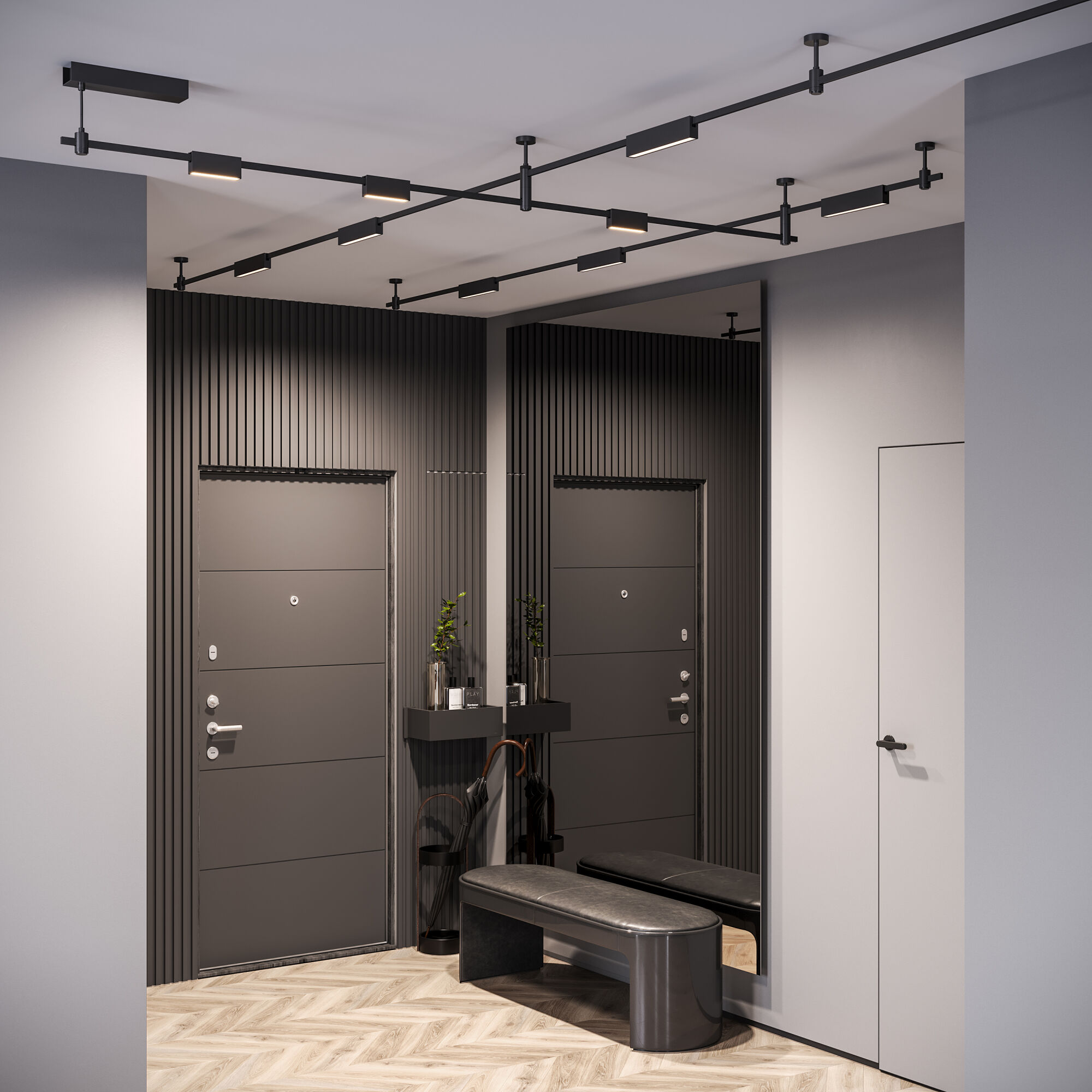 Esthetic Magnetic Трековый светильник 6W 3000K чёрный