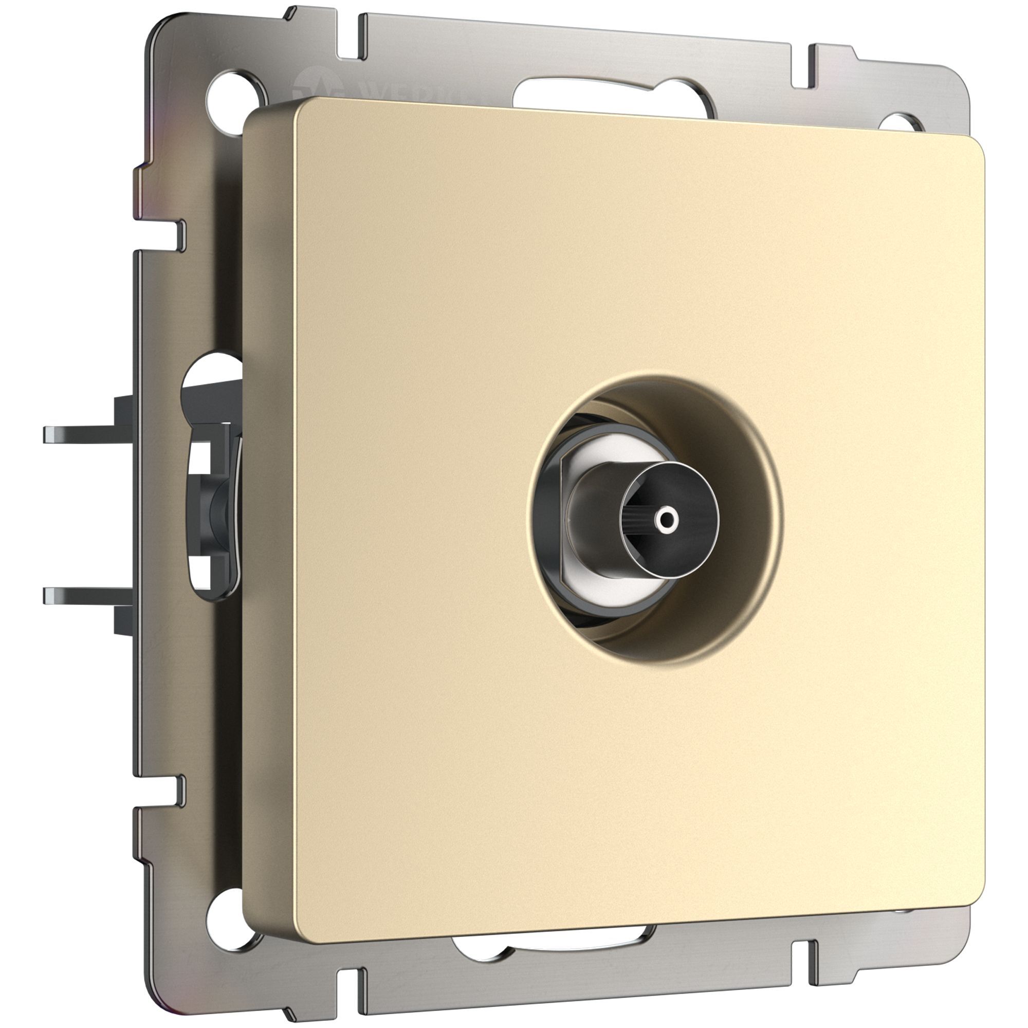 ТВ-розетка оконечная (шампань) Werkel