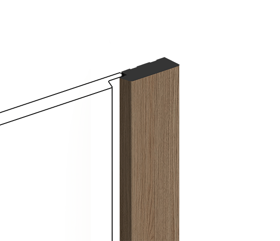 Финишный молдинг LF124B BR417 HIWODD