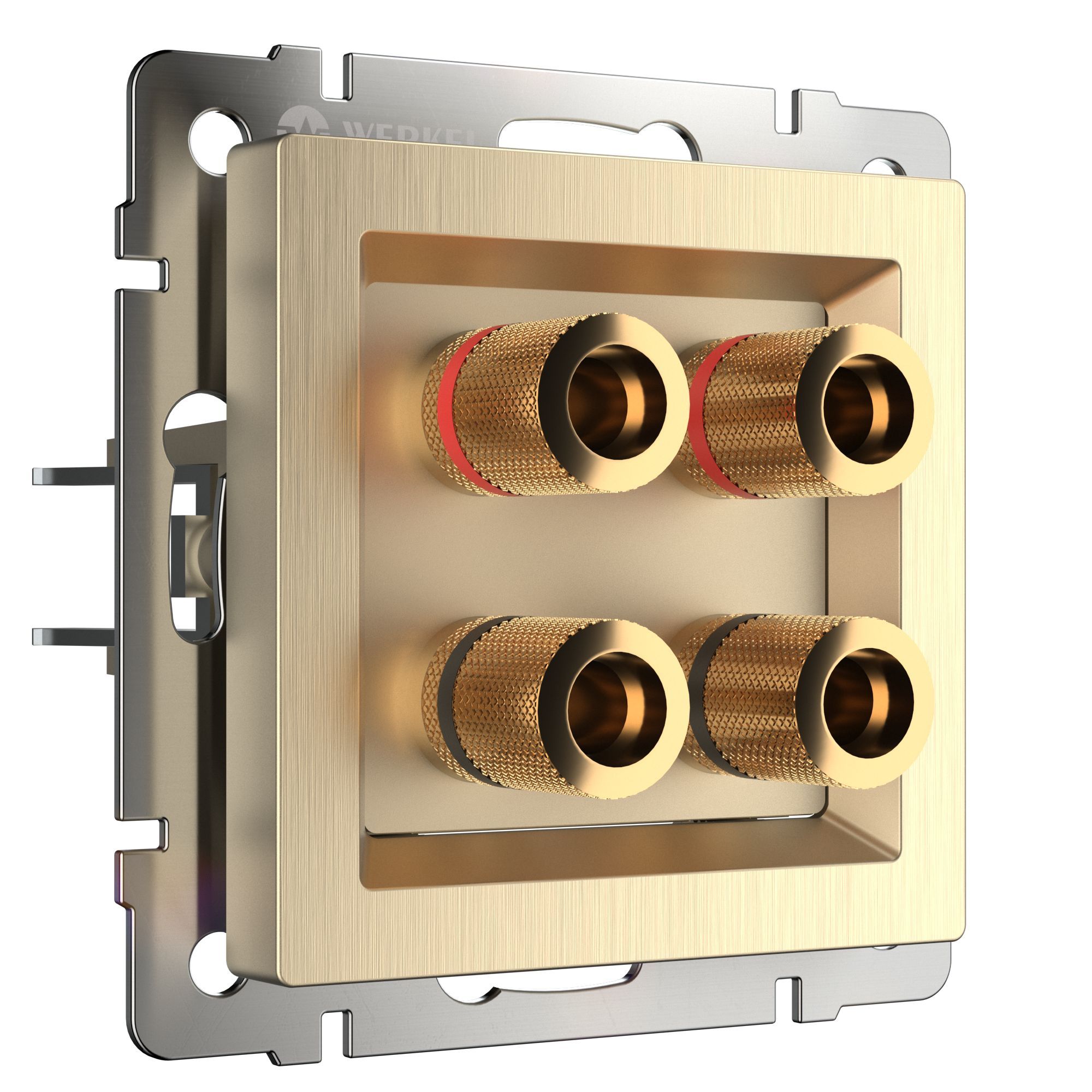 Акустическая розетка (шампань рифленый) Werkel