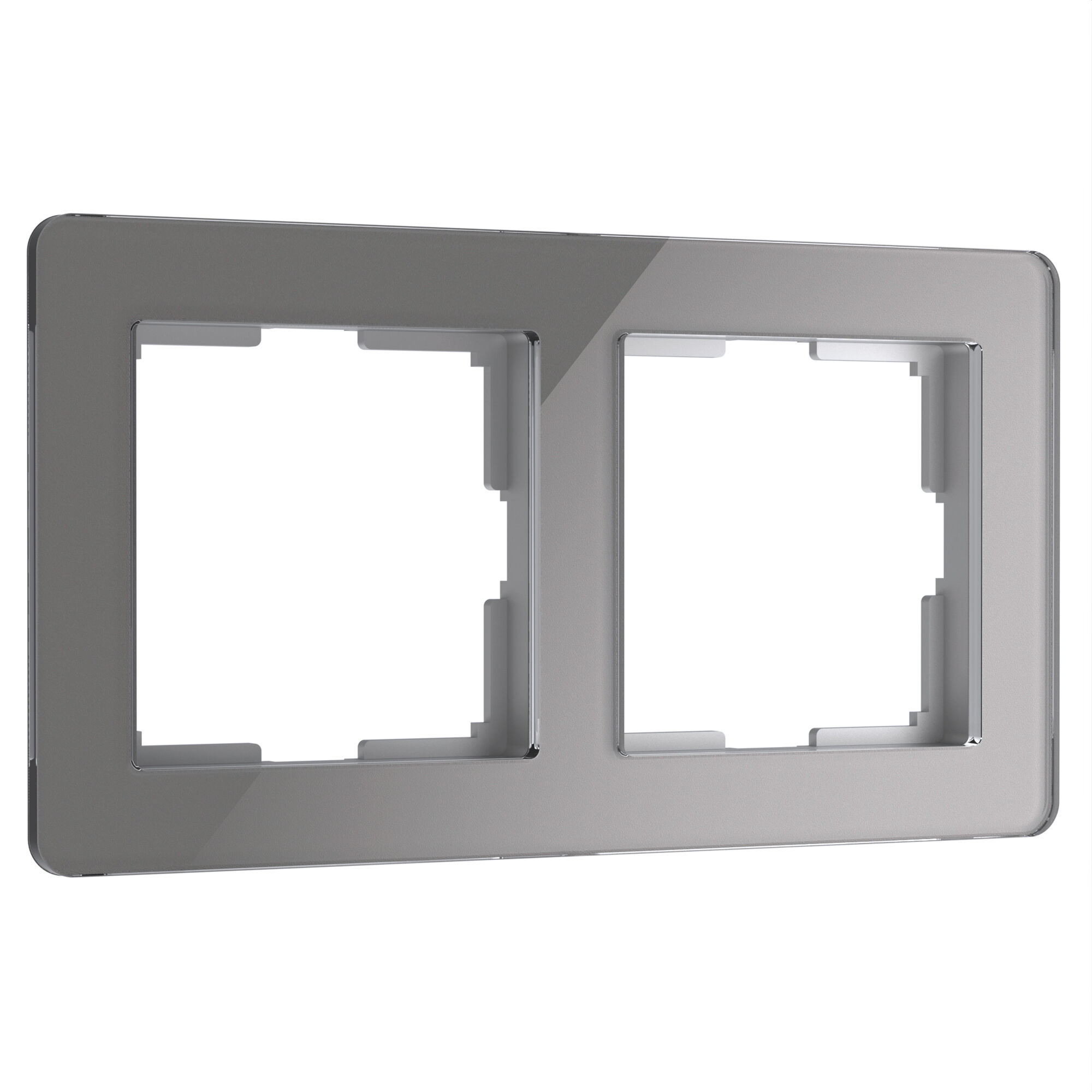 Рамка из акрила на 2 поста Acrylic графит Werkel