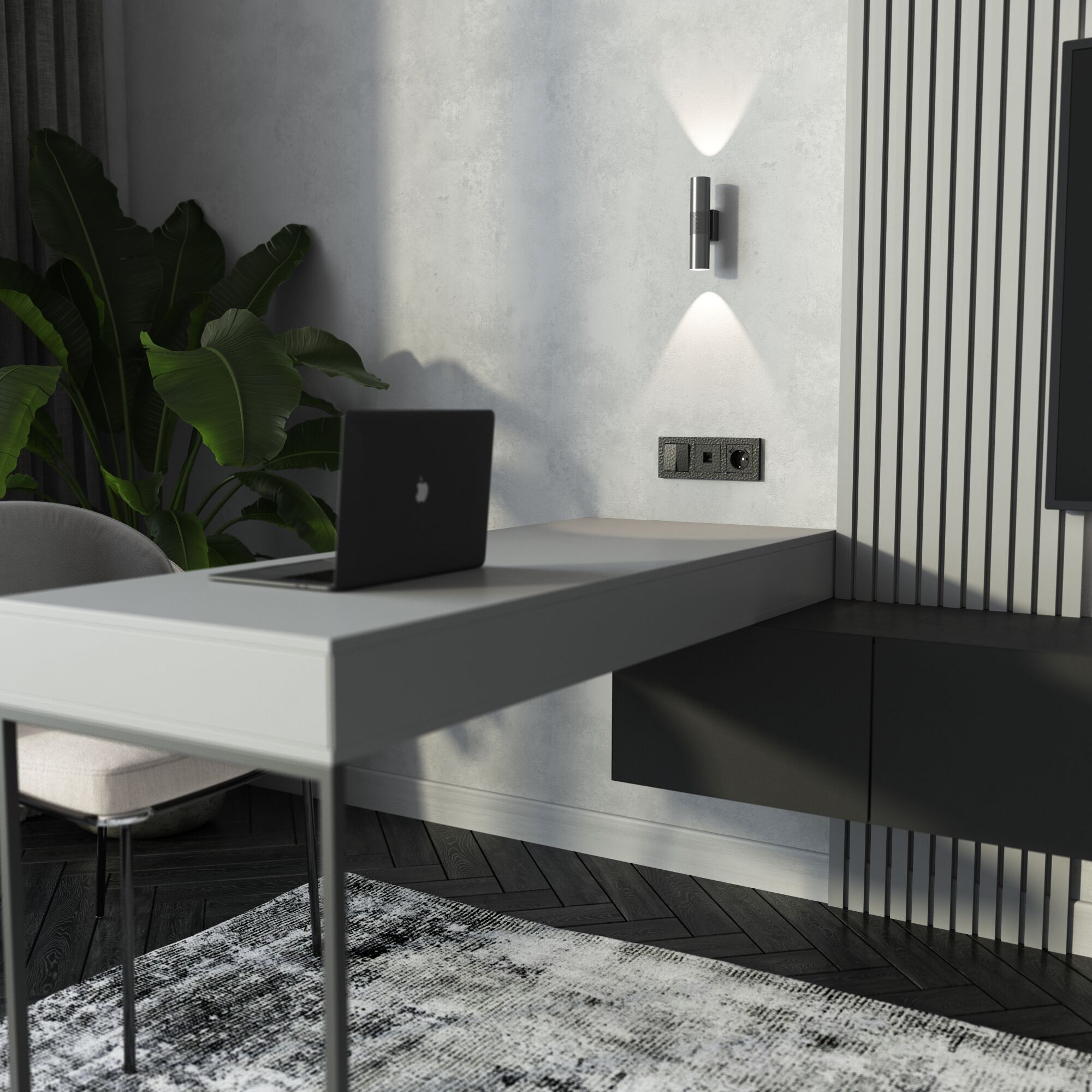 Рамка на 3 поста Hammer (черный) Werkel