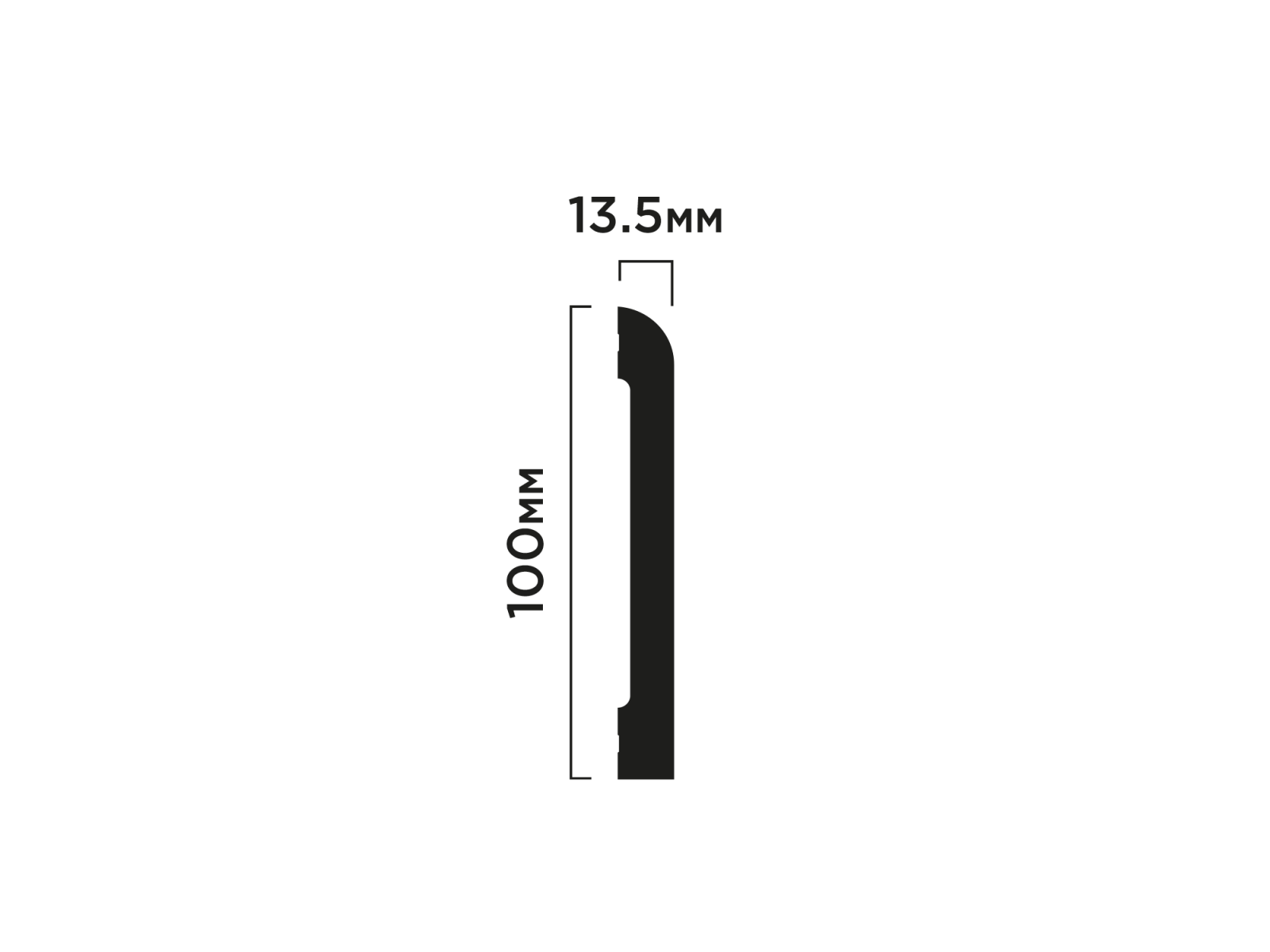 Напольный плинтус BE100 HIWOOD