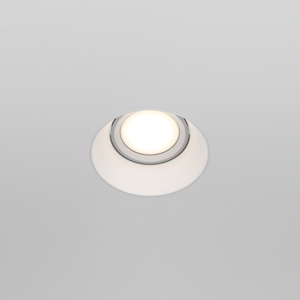 Встраиваемый светильник Maytoni Dot GU10 10Вт DL042-01-RD-W