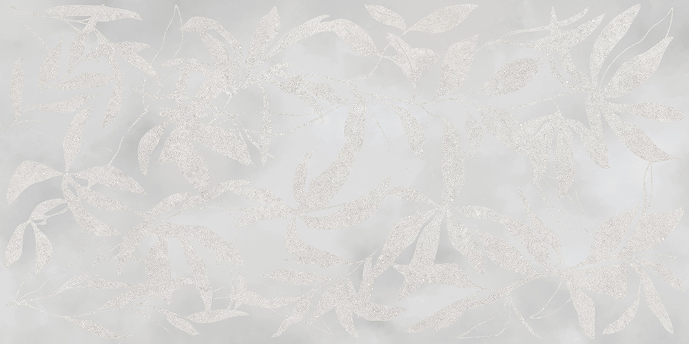 60x120 ArtWall Цветы Серый Матовый