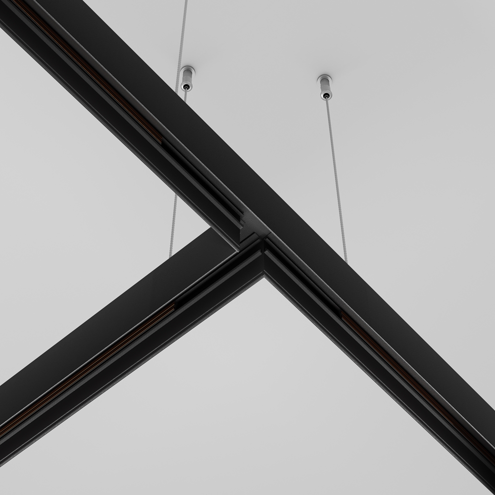 Коннектор Т-образный Exility накладной черный Maytoni TRA034CT-41B