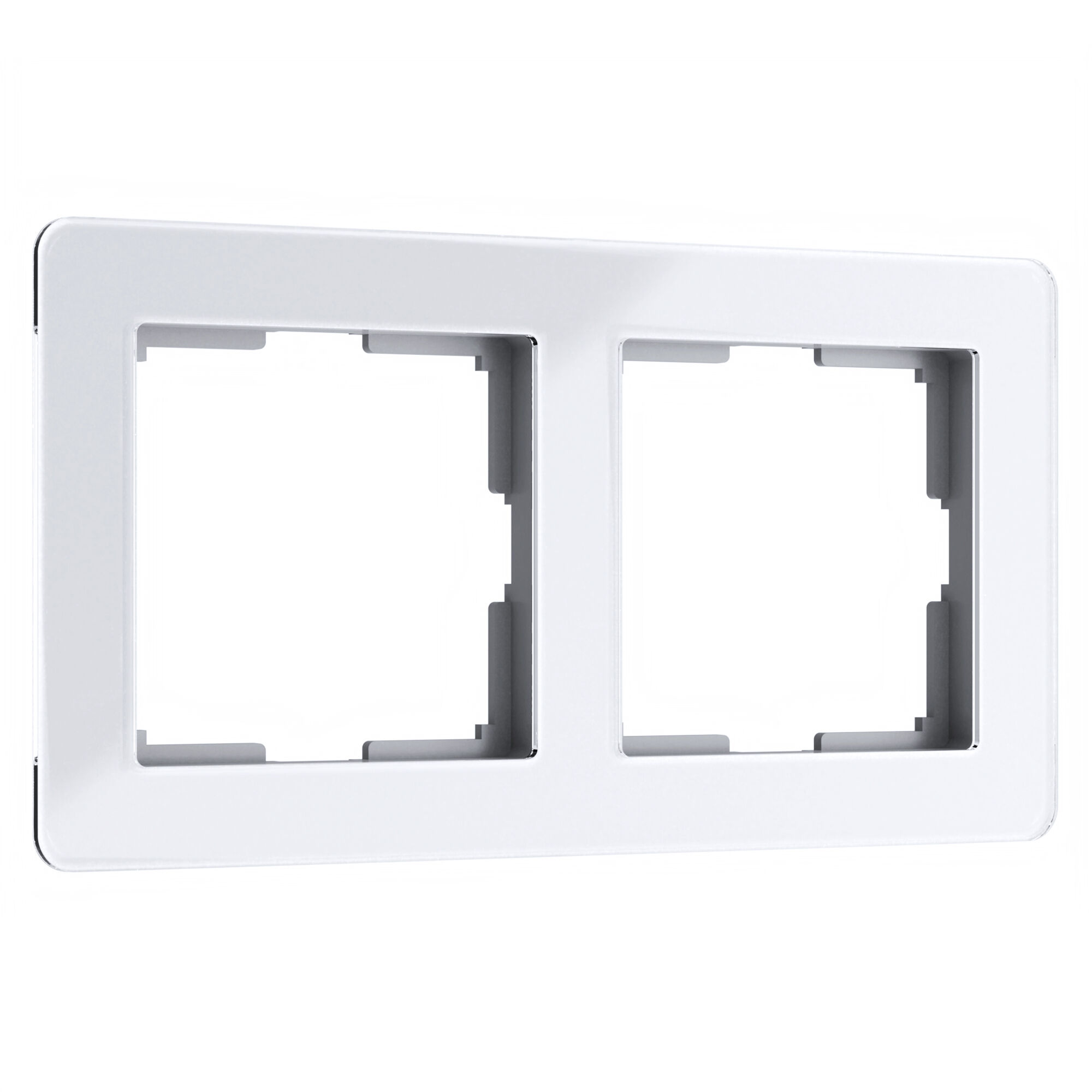 Рамка на 2 поста Acrylic белый Werkel
