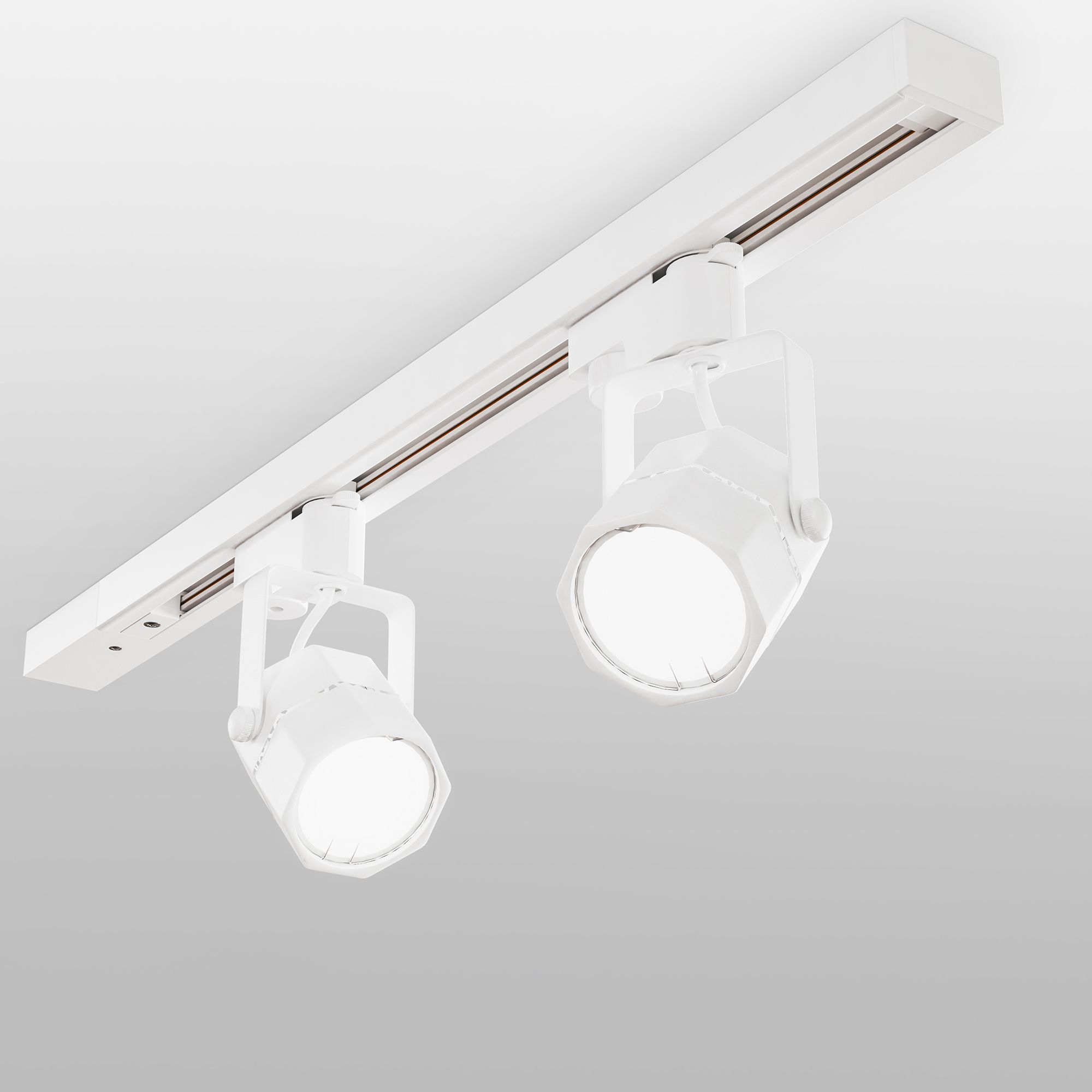 Basic System Трековый поворотный светильник GU10 Robi Белый