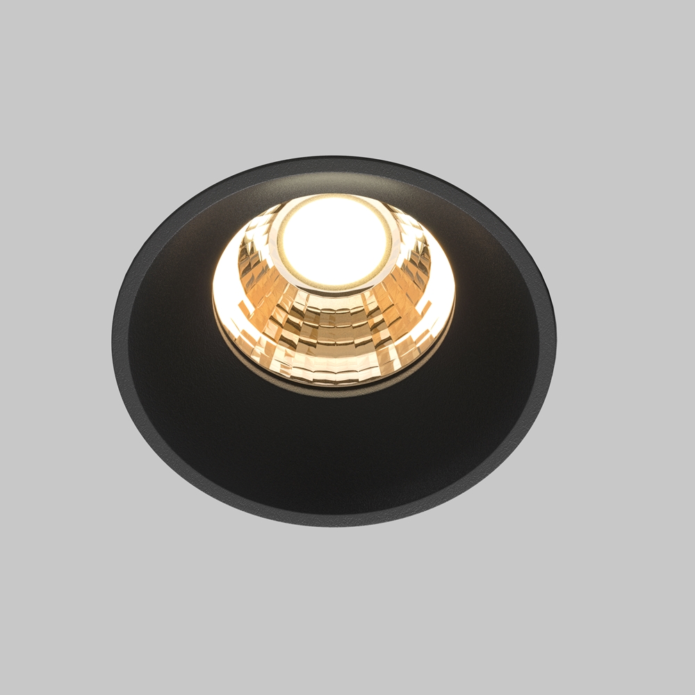 Встраиваемый светильник Maytoni Round 2700K 7Вт 60° DL058-7W2.7K-TRS-B
