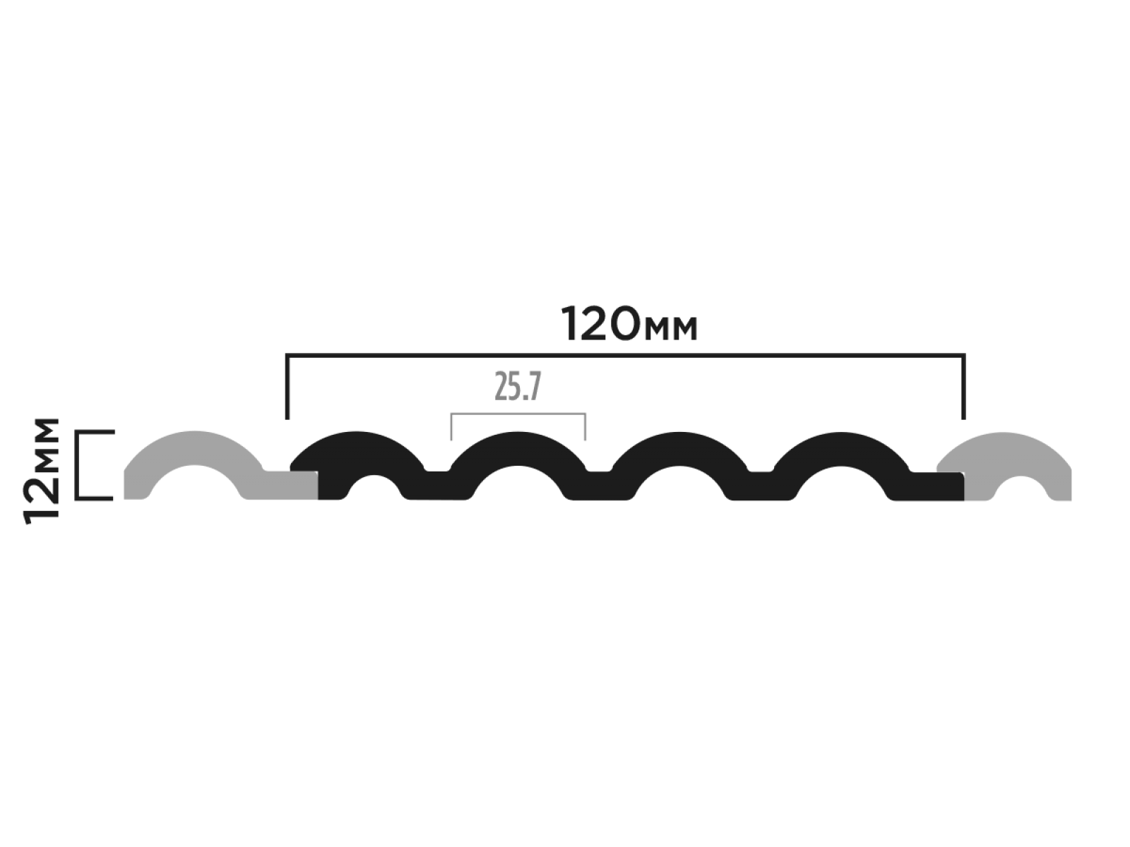 Финишный молдинг LF140A IV123 HIWOOD