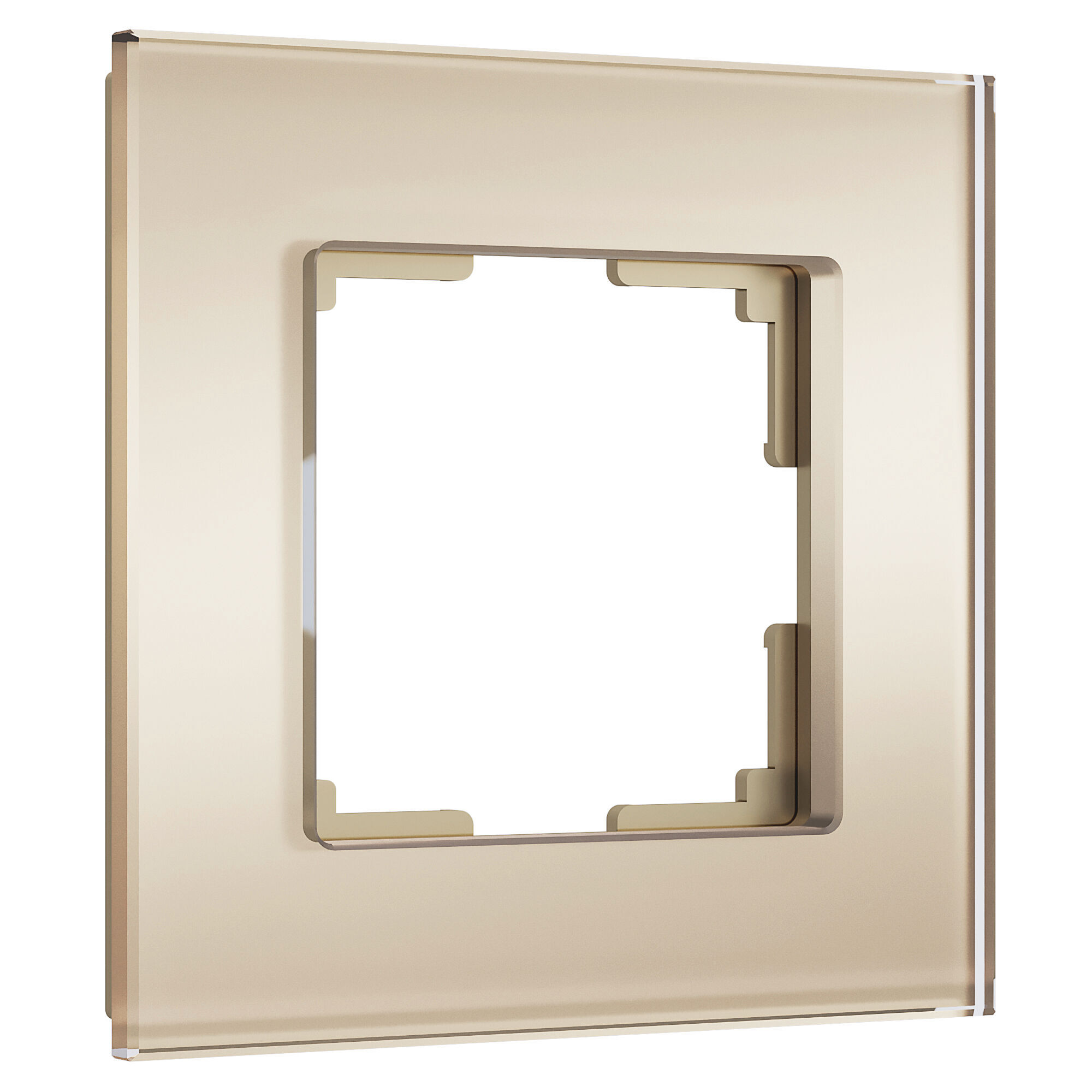 Рамка на 1 пост Senso (шампань, стекло soft-touch) Werkel