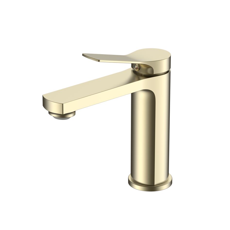 Смеситель Vincea Arco VBF-4AR01BG на раковину брашированное золото