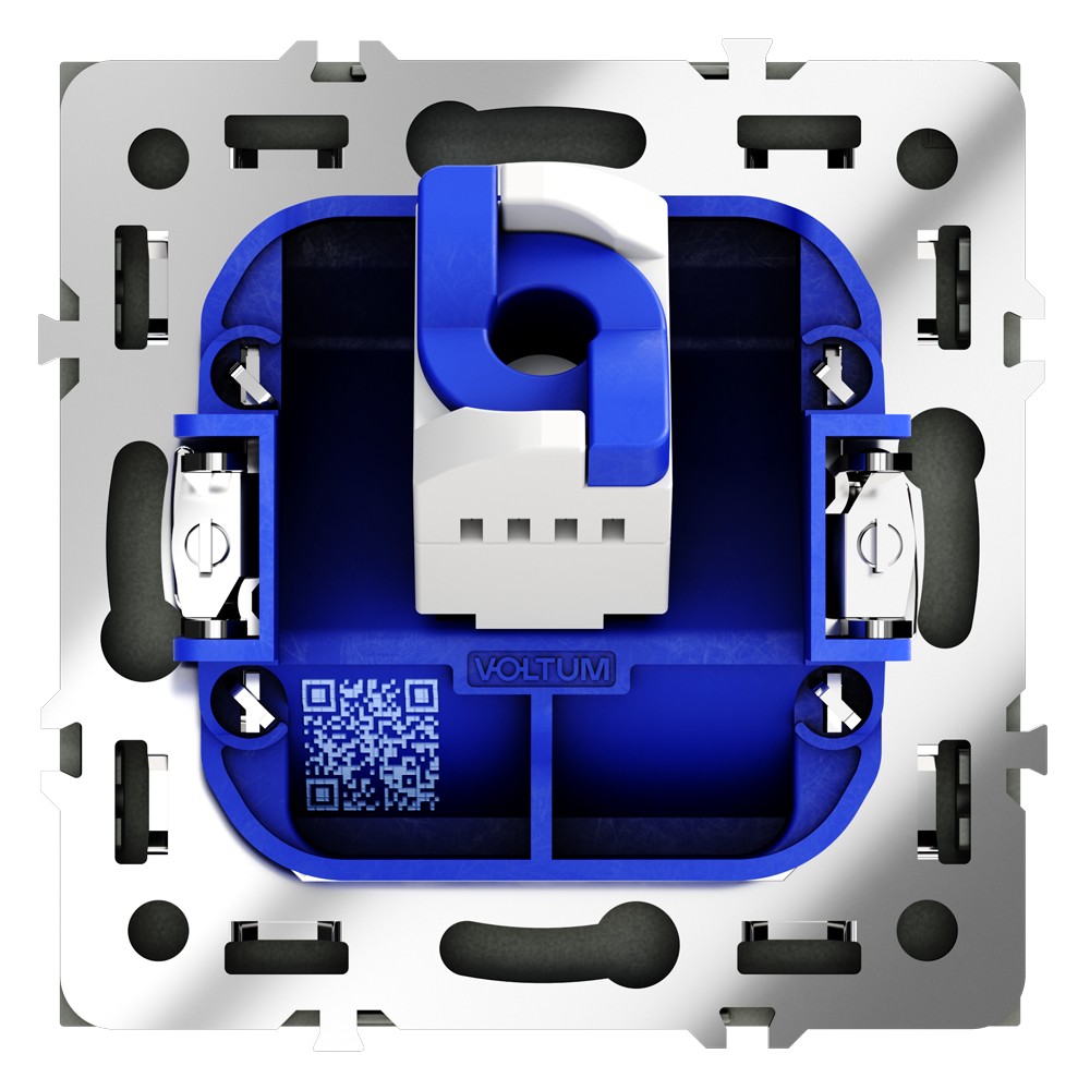 Розетка компьютерная встраиваемая VOLTUM S70 RJ45 кат.6, (графит)