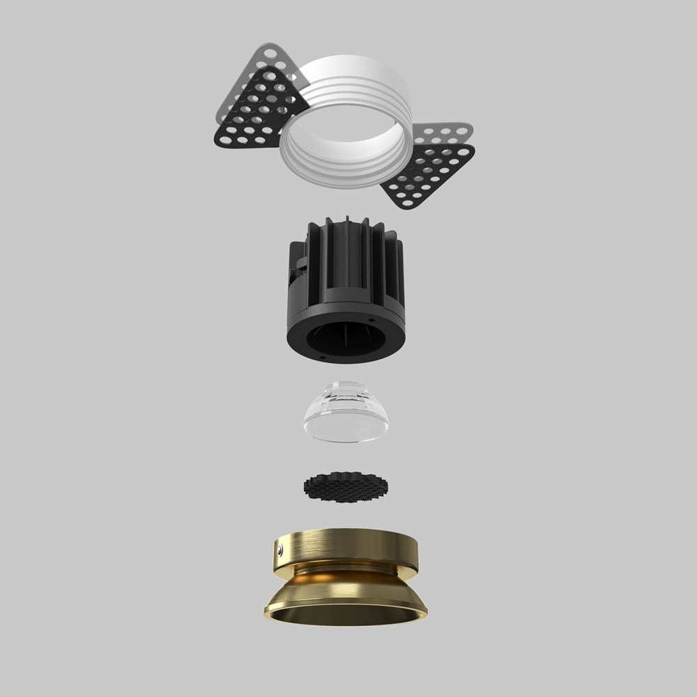 Встраиваемый светильник Maytoni Round 4000K 7W 60° DL058-7W4K-TRS-BS